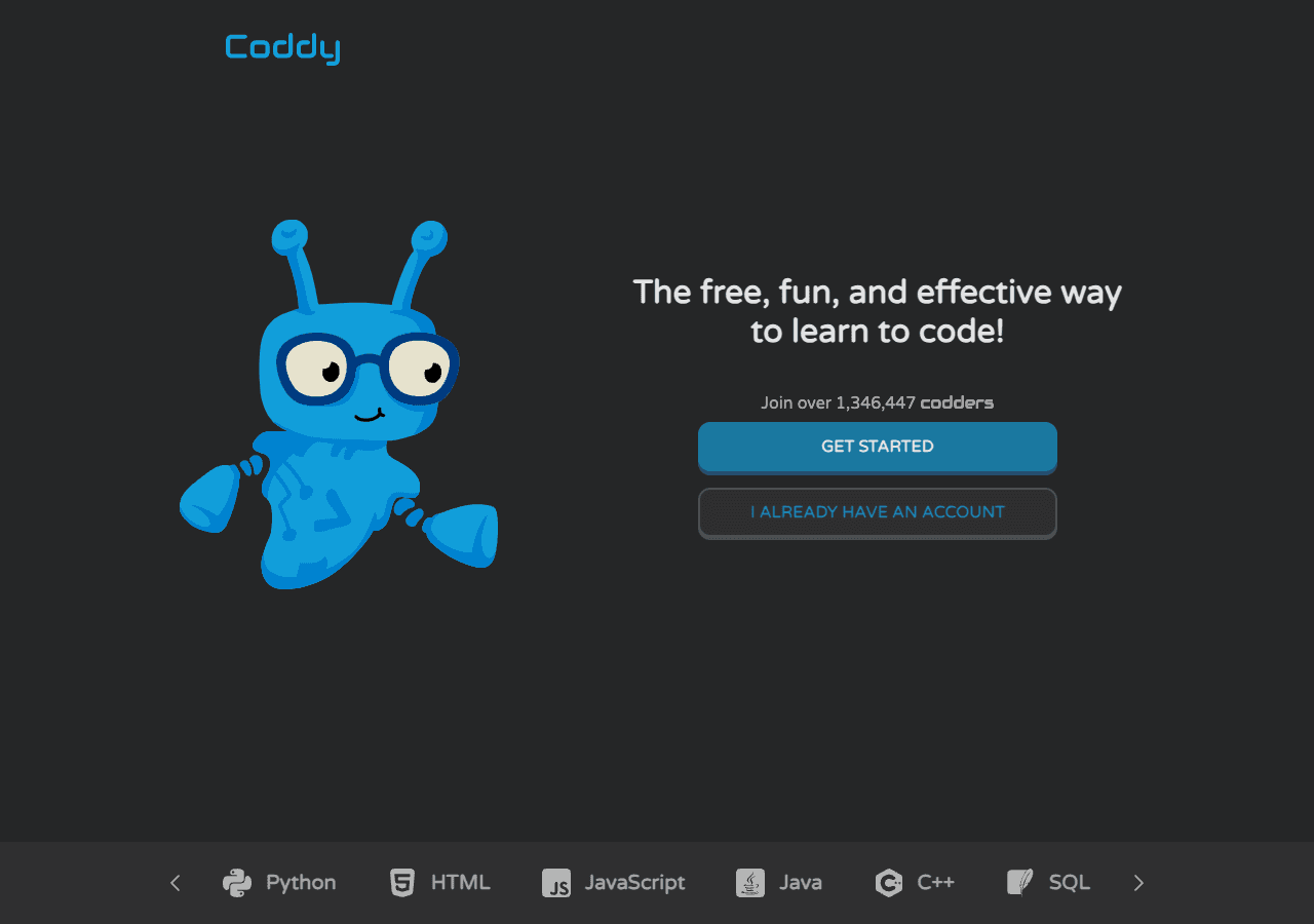 Coddy Code Assistance showing no-code - Empower Your Code