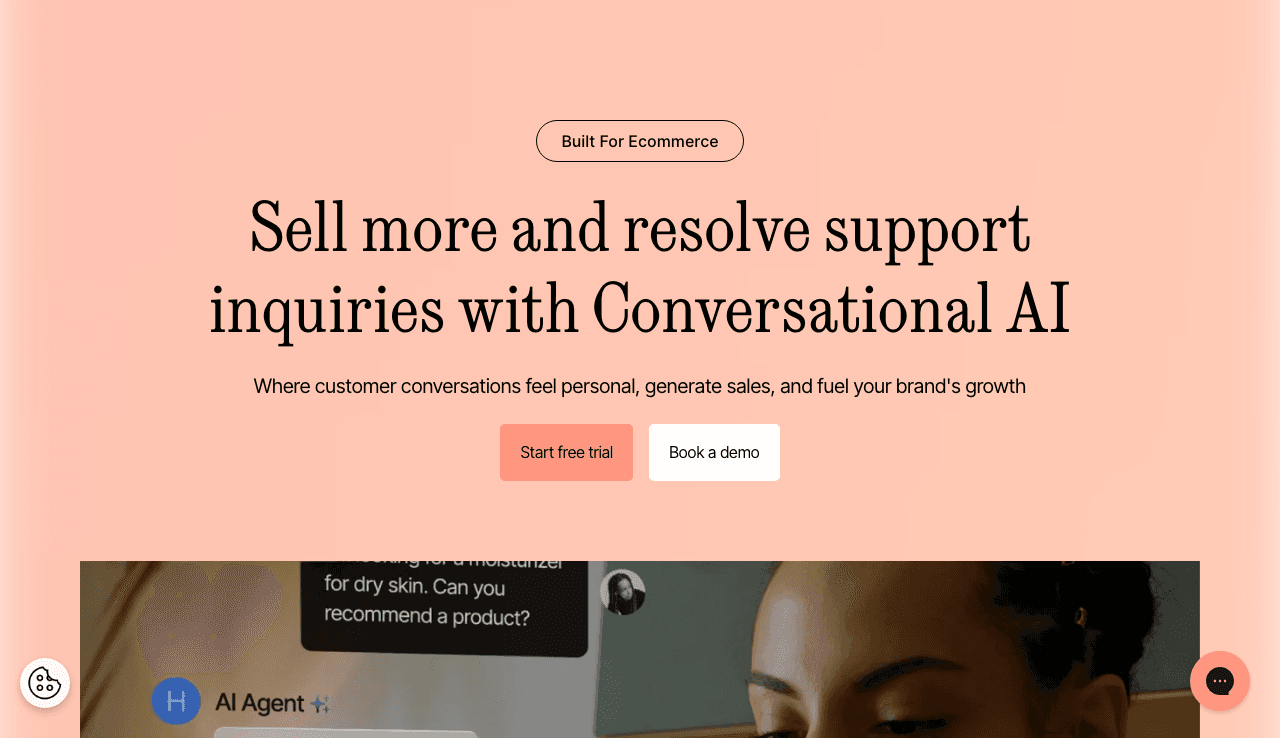 Gorgias Conversational AI showing ai customer support - Customer support made easy