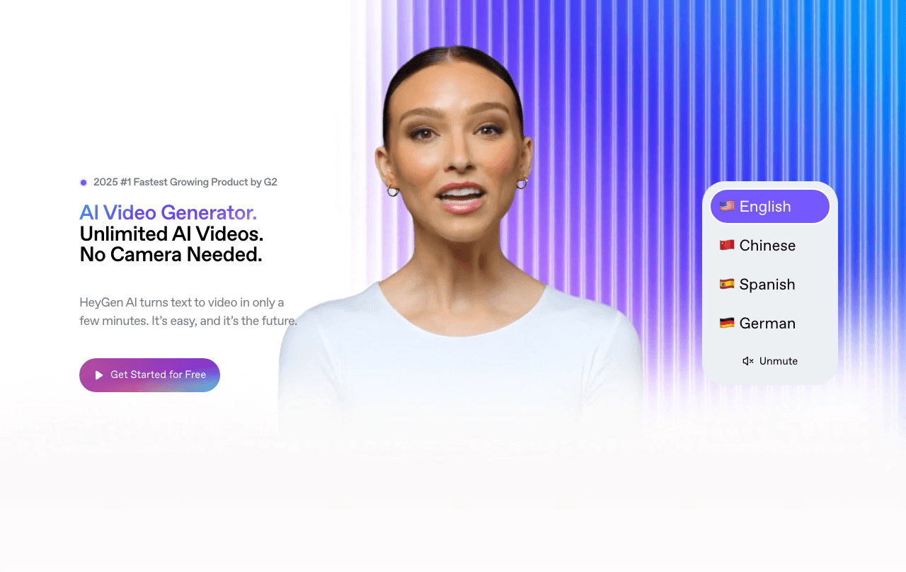 HeyGen Video Generation showing ai video generator - Create Professional AI Videos in Minutes