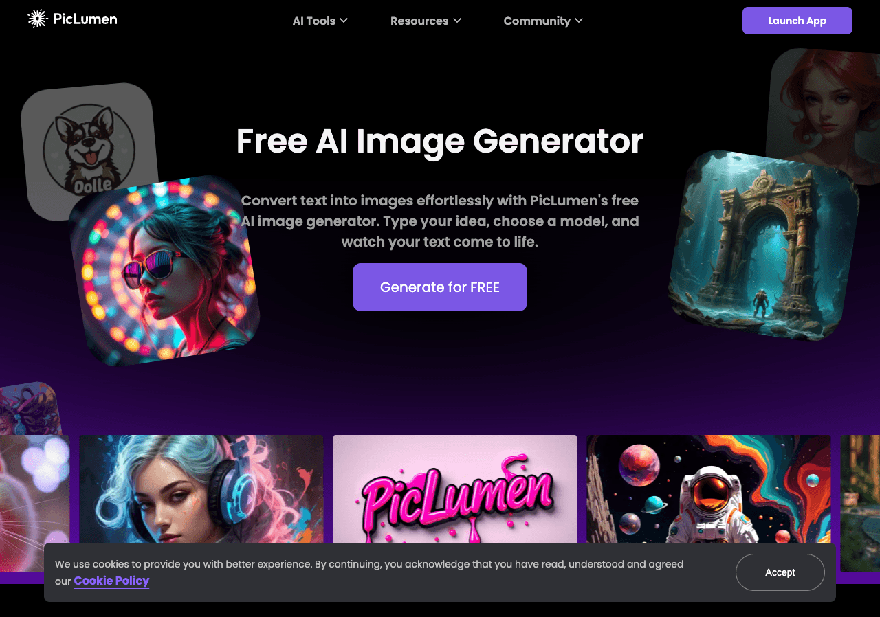 PicLumen Image Generation showing ai image generator - Transform Your Ideas into Stunning AI Art