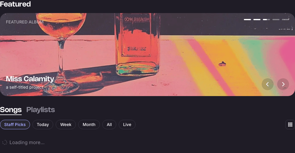 Riffusion Music Generation showing ai music generator - Create the music you imagine.