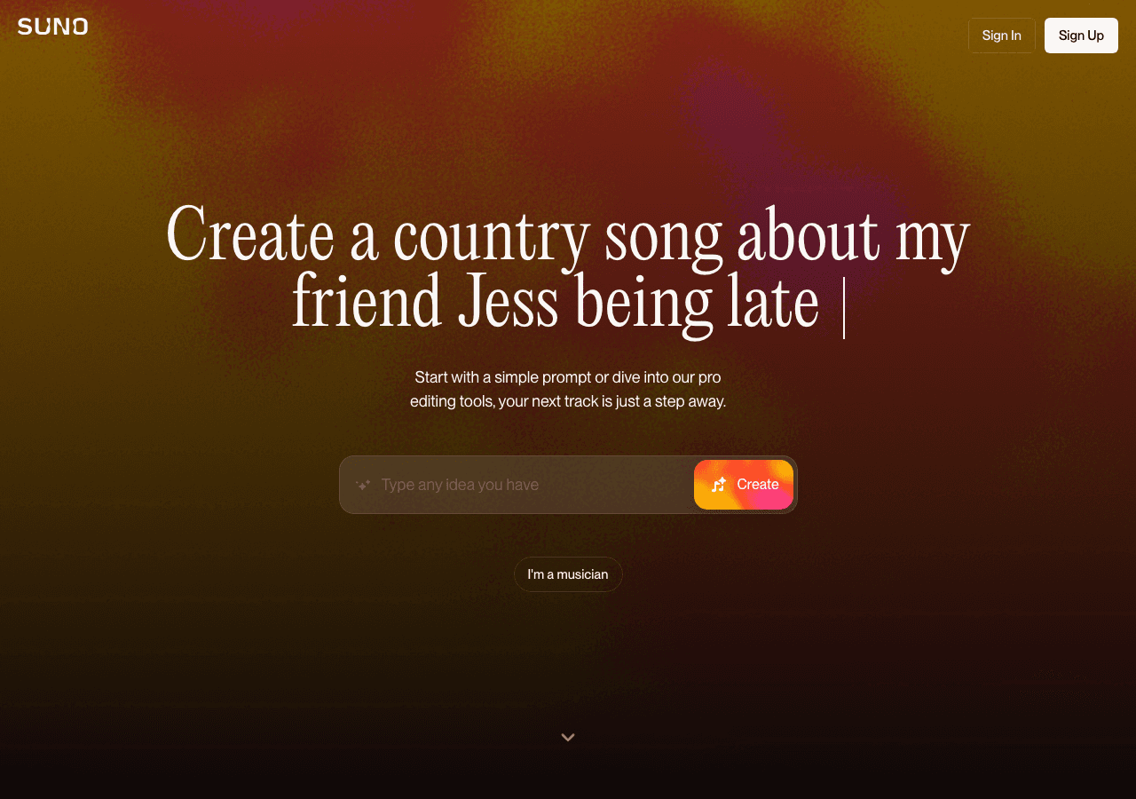Suno AI Music Generation showing text analysis - Empowering Your Data with AI